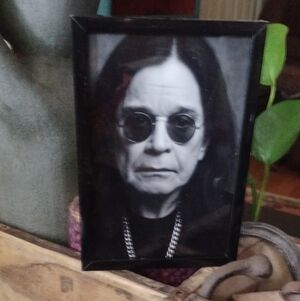Black Framed Ozzy Osbourne Photo